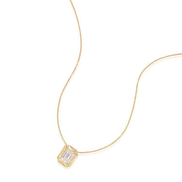 魄力Facet · 祖母绿形培育钻石项链