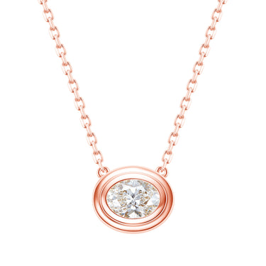Magic Ellipse Bezel Necklace