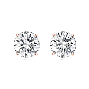 Orbit Round Earring Studs, 1ct