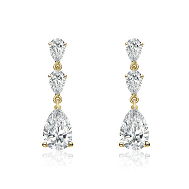 Petal Timeless Three-Stone Earrings