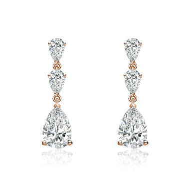 Petal Timeless Three-Stone Earrings