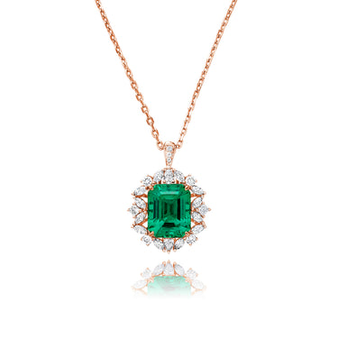 Imperial Emerald Timeless Pendant Necklace