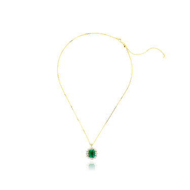 Imperial Emerald Timeless Pendant Necklace
