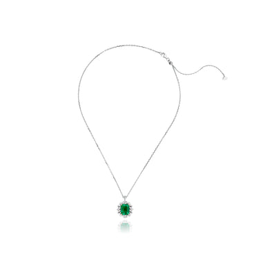 Imperial Emerald Timeless Pendant Necklace