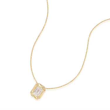 魄力Facet · 祖母绿形培育钻石项链