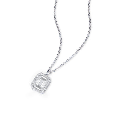 Orbit Emerald Pendant Necklace