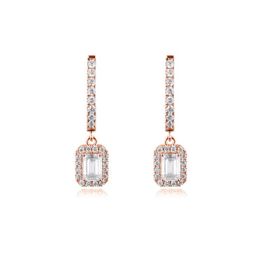 Orbit Emerald Hoop Earrings