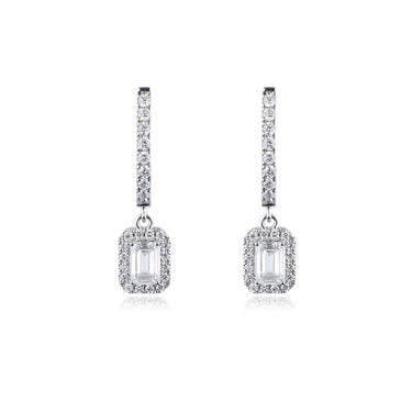 Orbit Emerald Hoop Earrings