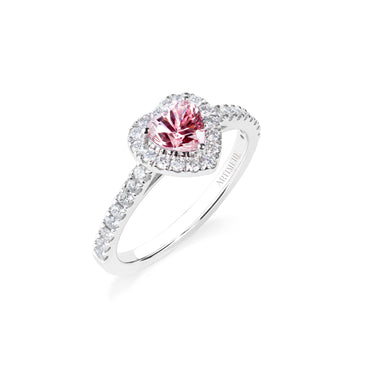 Cherish Heart Pink Sapphire Ring
