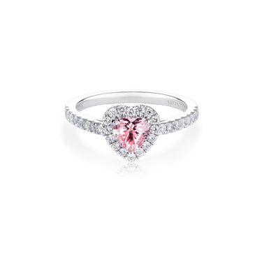 Cherish Heart Pink Sapphire Ring