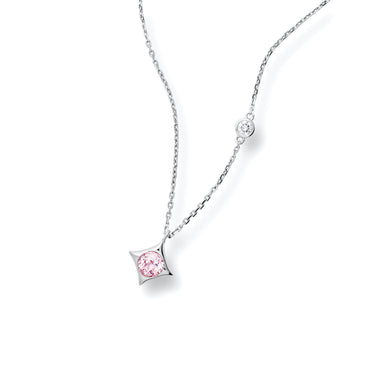 Aura Curve Morganite Necklace