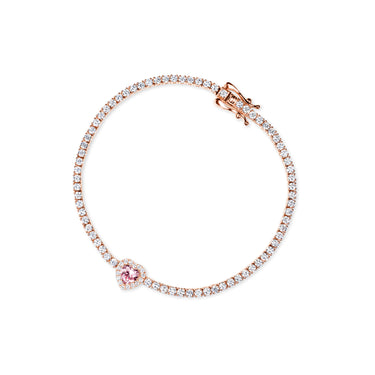 Cherish Heart Tennis Bracelet