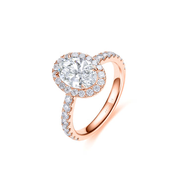 星环 · 椭圆培育钻石戒指