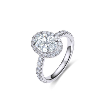 星环 · 椭圆培育钻石戒指