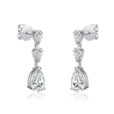 Petal Timeless Three-Stone Earrings