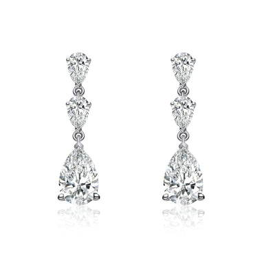 Petal Timeless Three-Stone Earrings
